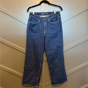 🎄Old Navy Women's WOW Wide Leg Jeans - Dark Blue high-rise
